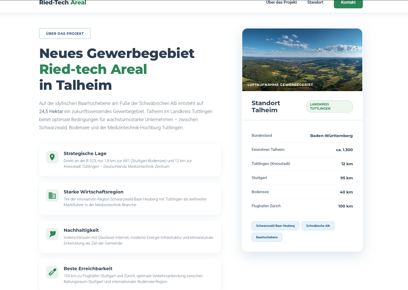 Website Preview Ried Süd
